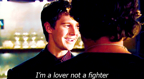 I'm a lover, not a fighter.