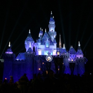 Disneyland after dark.